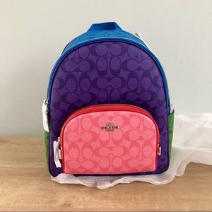Coach NWT Court Backpack in Colorblock